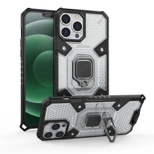 Capsule Ring Case tough kickstand armor case cover with ring holder Θήκη για  iPhone 13 transparent*