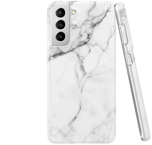 Wozinsky Marble TPU case cover Θήκη για Samsung Galaxy S21 5G white