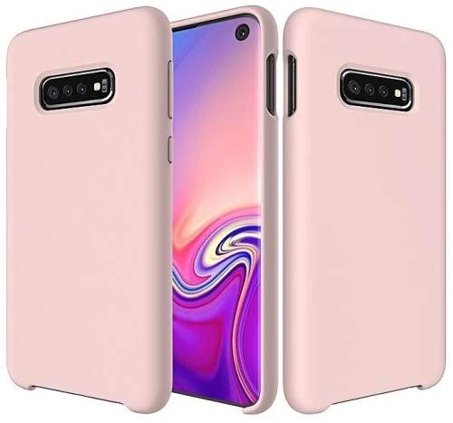 Θήκη Silicone Soft Flexible Rubber Cover Θήκη για Samsung Galaxy S10 pink