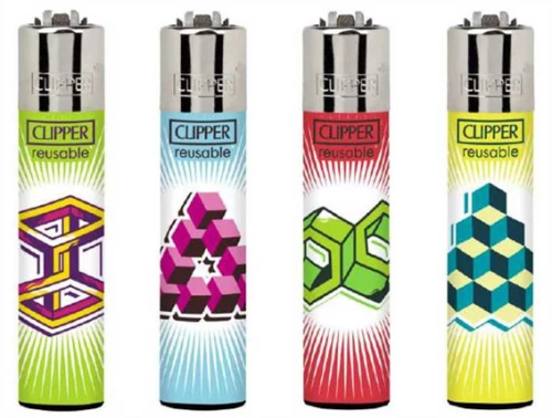 Clipper Αναπτήρας Μεγάλος - Optic ILLusions