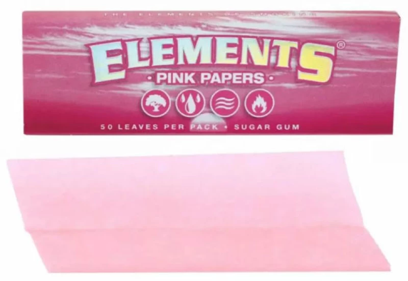 Elements Χαρτάκια Pink - 1¼ 50φ.