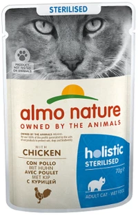 Almo Nature Holistic Sterilised Cat Pouch 70gr με Κοτόπουλο