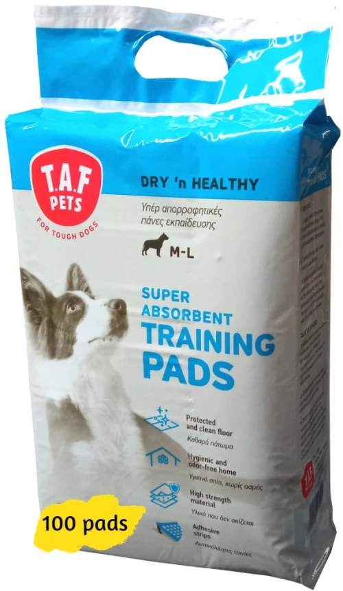 TAF PETS ΑΠΟΡΡΟΦΗΤΙΚΕΣ ΠΑΝΕΣ ΕΚΠΑΙΔΕΥΣΗΣ ΜΕ ΑΥΤΟΚΟΛΛΗΤΟ 100τμχ 60X90cm