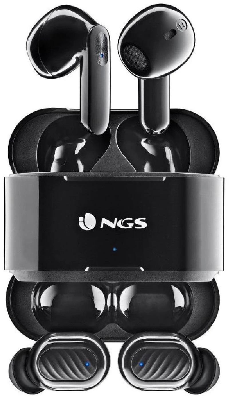 NGS Artica Duo Set of two pairs wireless headphones bluetooth 5.1. black