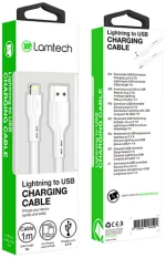 LAMTECH CHARGING CABLE iPhone 5/6/7 1m WHITE