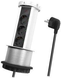 Socket 3 x Schuko Retractable Logilink LPS235A