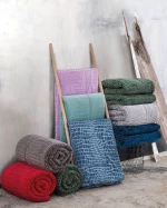 ΚΟΥΒΕΡΤΟΠΑΠΛΩΜΑ CROCO ΚΟΚΚΙΝΟ 220X240 760gsm VELVET