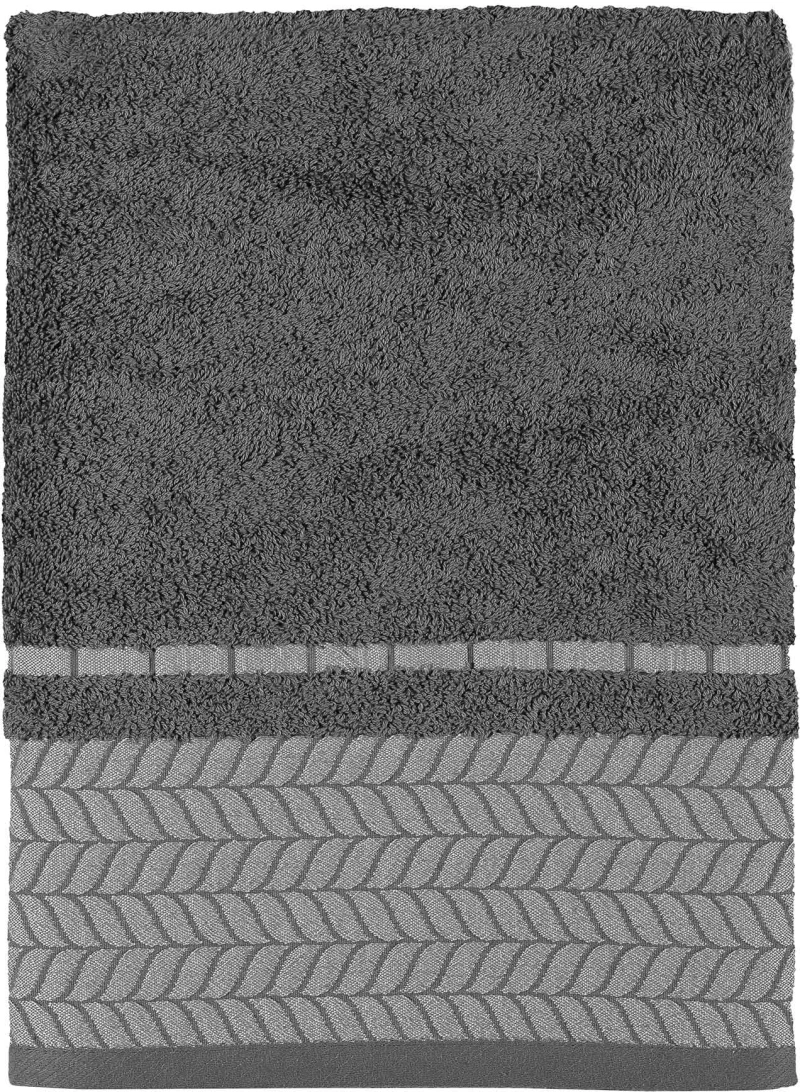 ΠΕΤΣΕΤΑ FROND ANTHRACITE Μαύρο Πετσέτα χεριών: 30 x 50 εκ. MADI