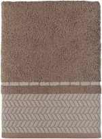 ΠΕΤΣΕΤΑ FROND BROWN Καφέ Πετσέτα χεριών: 30 x 50 εκ. MADI
