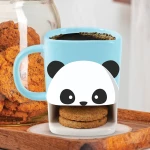 i-Total XL1902 κεραμική κούπα με θήκη σνακ 250ml Panda