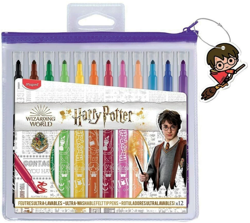 Maped 845001 μαρκαδόροι ζωγραφικής 12χρμ Harry Potter