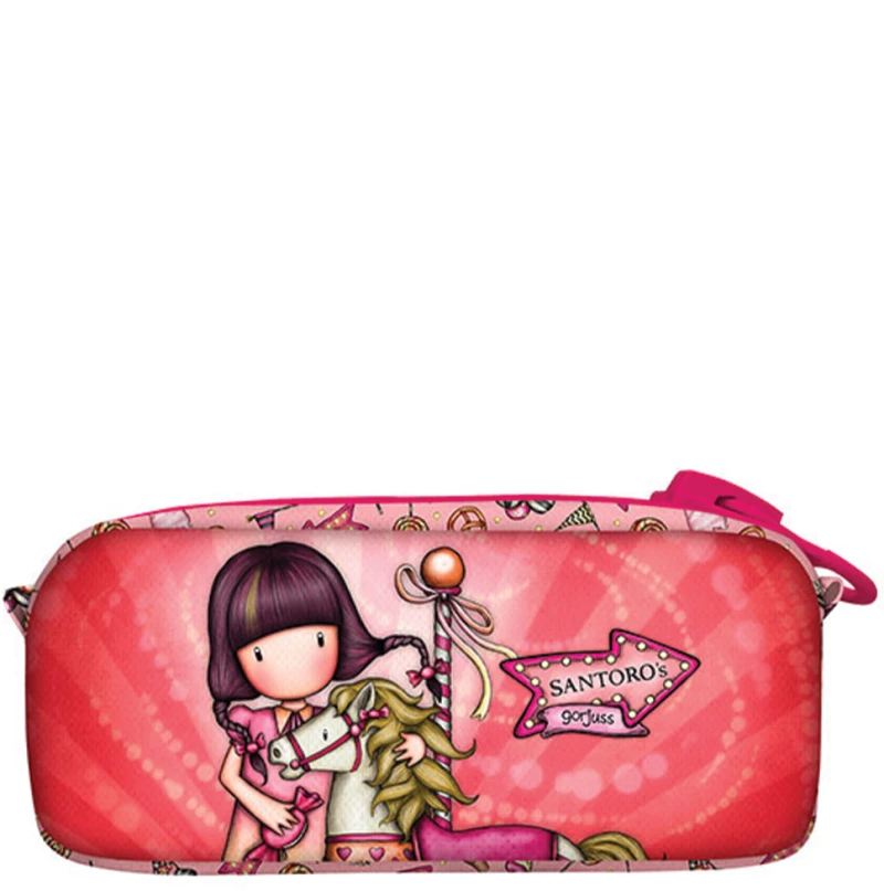Santoro Gorjuss 1127GJ01 κασετίνα με μεγάλο φερμουάρ Carousel