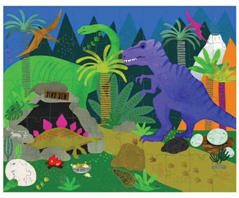 Floss & Rock 44P6433 μαγικό puzzle 50τμχ Δεινόσαυρος