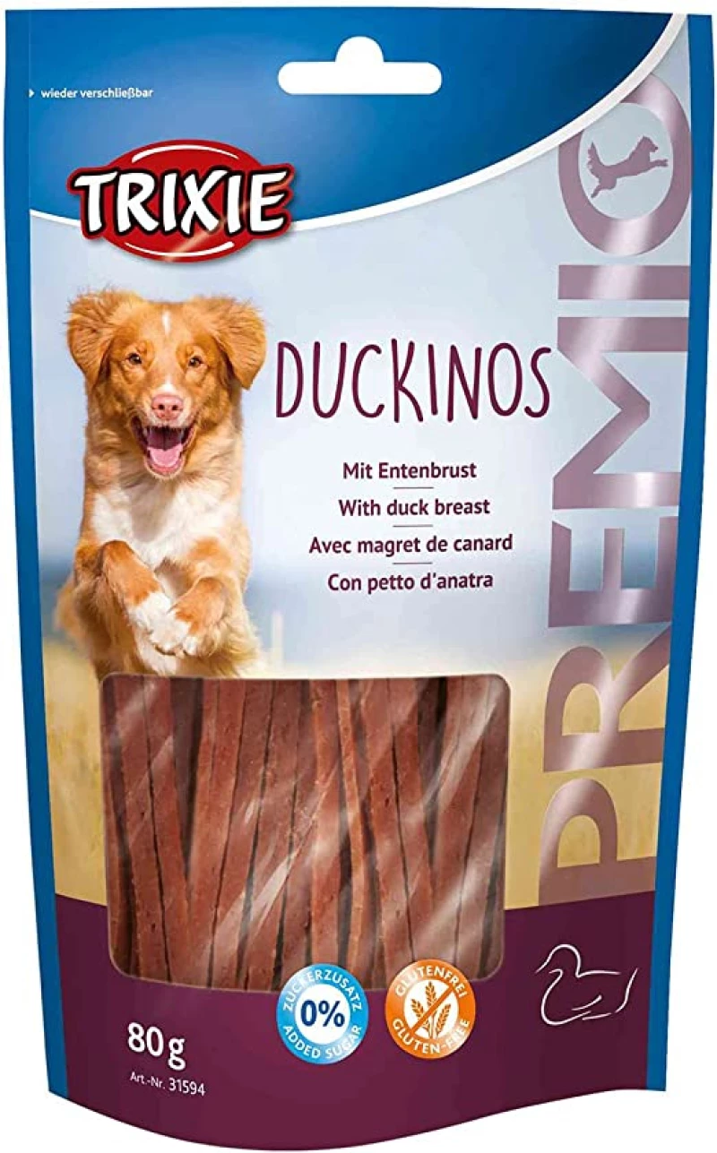TRIXIE Snacki Premio Duckinos - Dog treat - 80g