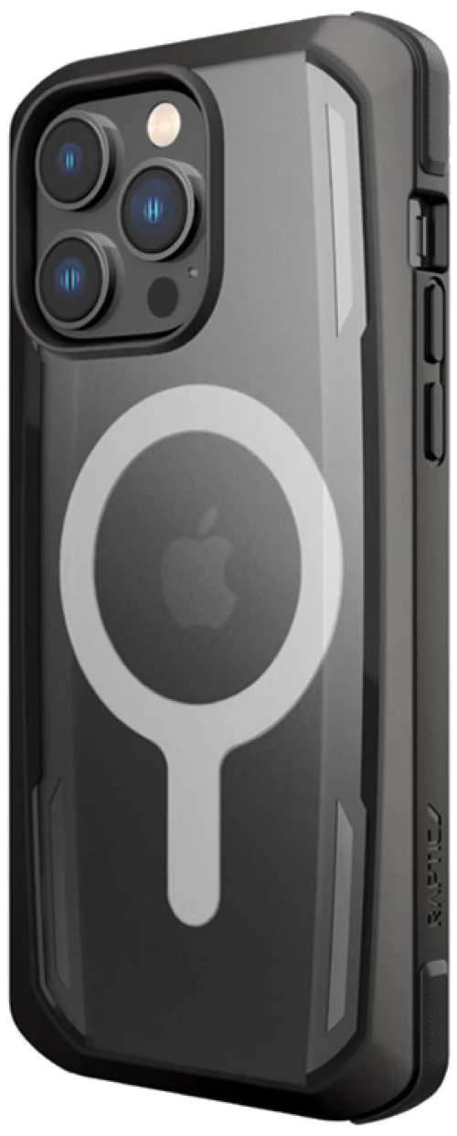 X-Doria Raptic Secure MagSafe - Biodegradable case for iPhone 14 Pro Max (Drop-Tested 4m) (Black)