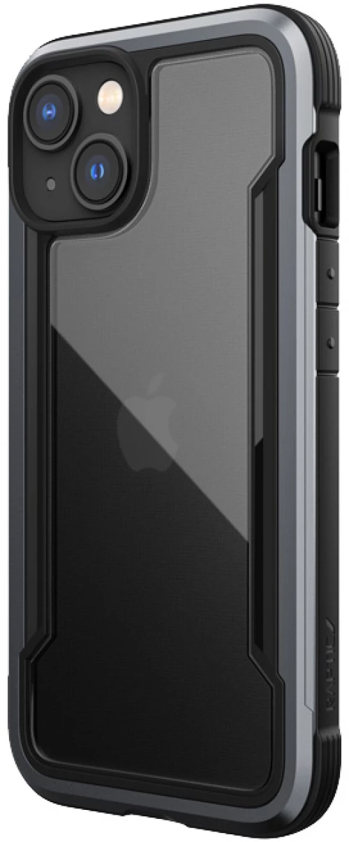 X-Doria Raptic Shield - Aluminum Case for iPhone 14 (Drop-Tested 3m) (Black)