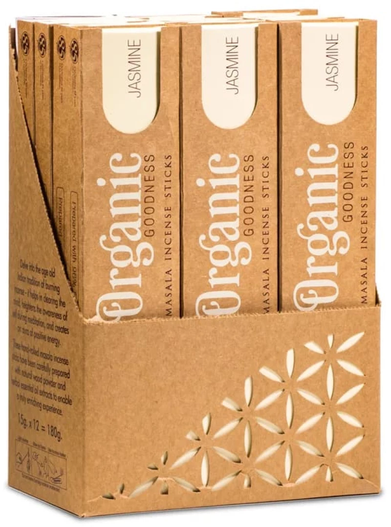 Αρωματικά Στικ Γιασεμί Jasmine Masala Incense Organic 15g
