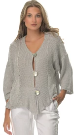 Ζακέτα Γυναικεία Πλεκτή Light Grey