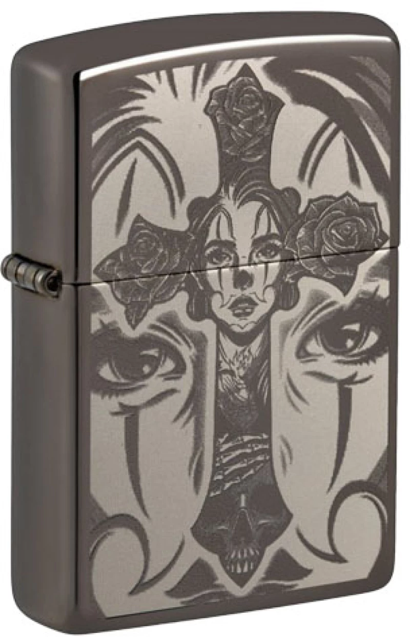ZIPPO ΑΝΑΠΤΗΡΑΣ ΛΑΔΙΟΥ ΑΝΤΙΑΝΕΜΙΚΟΣ TATTOO THEME DESIGN - 48411