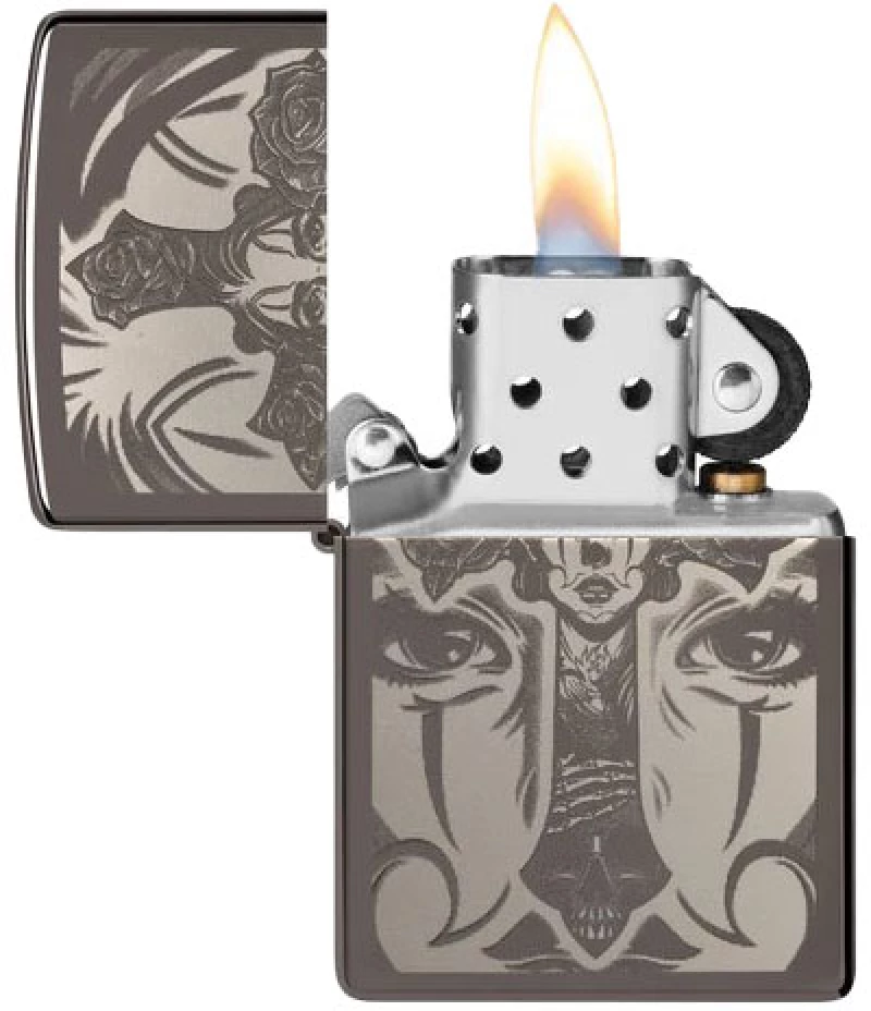 ZIPPO ΑΝΑΠΤΗΡΑΣ ΛΑΔΙΟΥ ΑΝΤΙΑΝΕΜΙΚΟΣ TATTOO THEME DESIGN - 48411