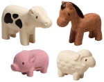 Ξύλινο Παιχνίδι Σετ με ζώα της φάρμας της Plan Toys