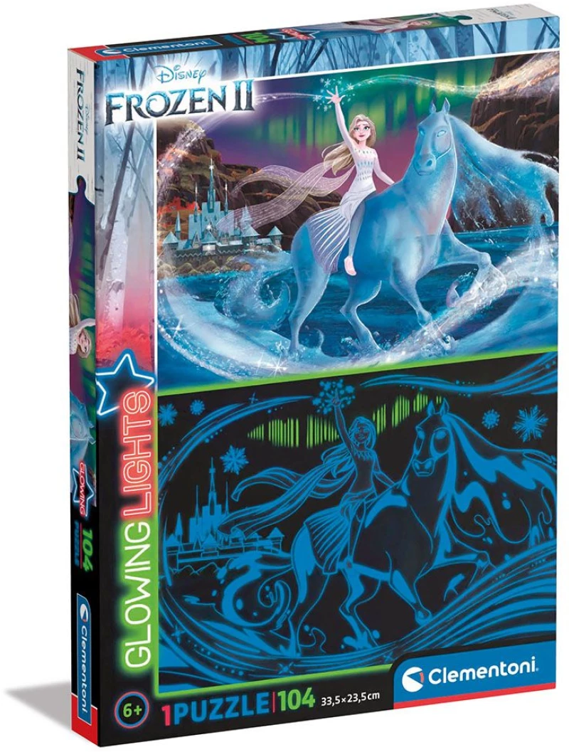Clementoni Παιδικό Παζλ Glowing Lights Frozen 2 104 τμχ