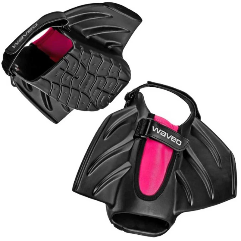 Βατραχοπέδιλα Ρυθμιζόμενα Waveo Swim Fins, Black-Pink