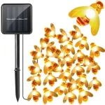 Ηλιακά φωτάκια κήπου μέλισσες solar lights 30Led 8 προγράμματα, ζεστό λευκό