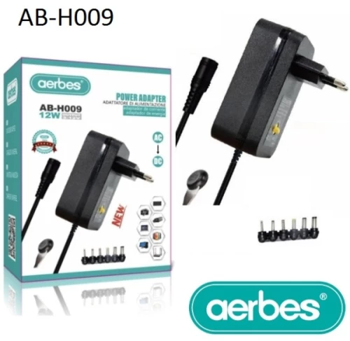 Τροφοδοτικό ρεύματος AC/DC 12W  3-12V AB-H009 AERBES