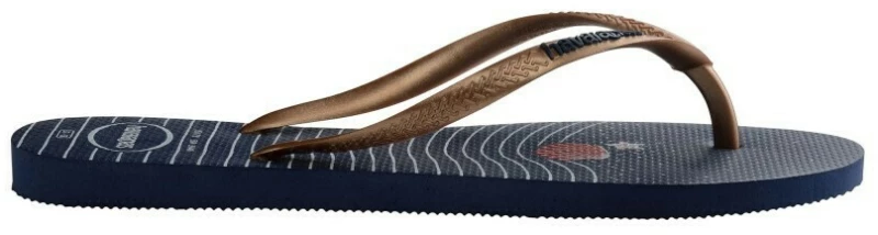 HAVAIANAS SLIM NAUTICAL NAVY BLUE/ROSE 4137125-9633