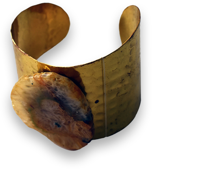 Βραχιόλι stone καφέ Inart 5-45-544-0002B