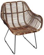 Καρέκλα rattan 66x64x76cm Espiel AST548