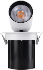 GloboStar VIRGO-B 60311 Χωνευτό LED Spot Downlight Φ13.5cm 20W 36° Στρογγ. - Λευκό - Θερμό 2700K