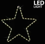 ΑΣΤΕΡΙ ΘΕΡΜΟ ΛΕΥΚΟ LED ΜΕ 1 Μ. ΦΩΤ/ΝΑ, 32X29 ΕΚ. IP44 - (600-20003)