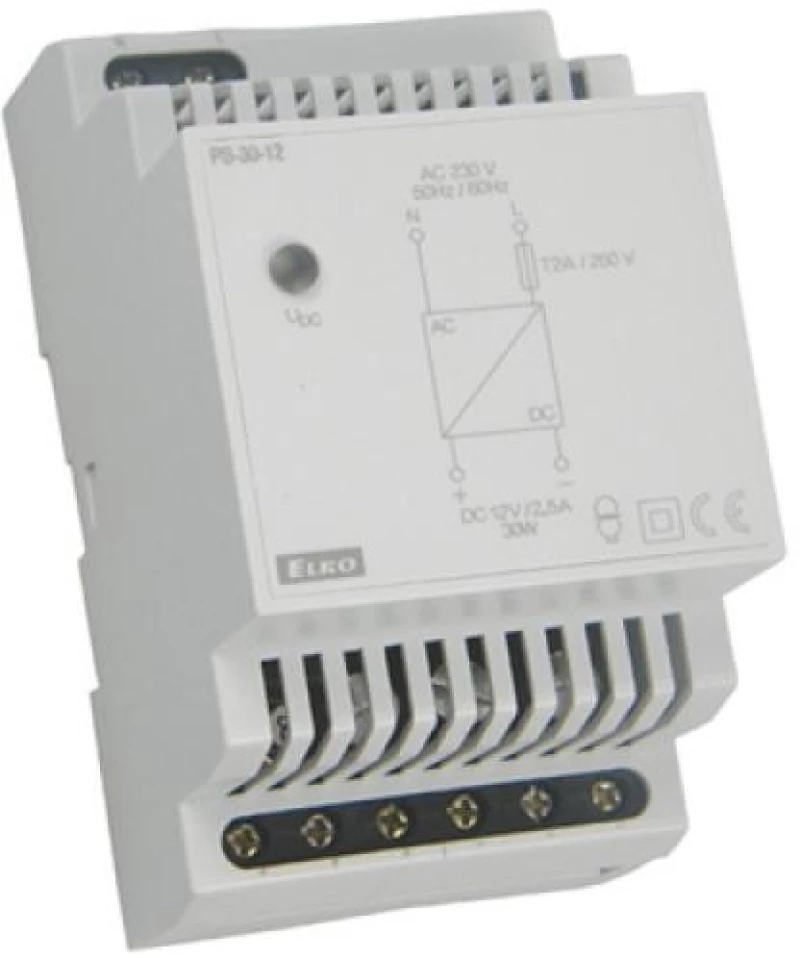 ΤΡΟΦ.ΡΑΓΑΣ ΕΙΣ.230V-ΕΞ.12V 30W PS-30-12 - ELKO EP / ΤΣΕΧΙΑ