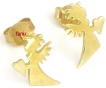 Παιδικα Χρυσα Σκουλαρίκια  Αγγελακια 14k ΠΧΣ28