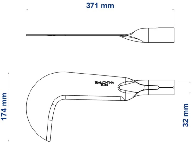 Τσαλοκόπι TRAMONTINA 77600115 37cm Χωρίς Λαβή | 1τμχ