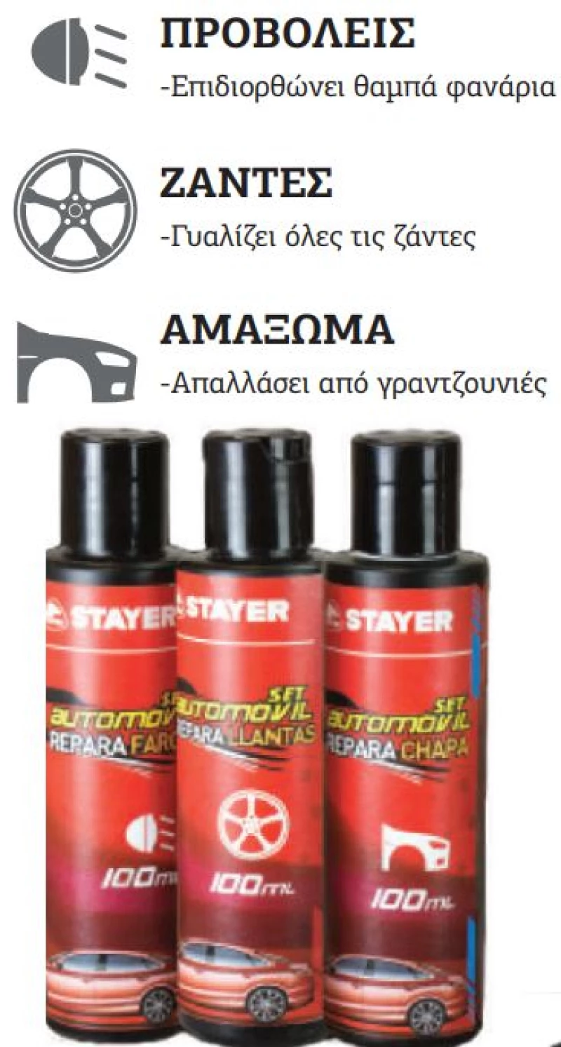 Σετ περιποίησης αυτοκινήτου Stayer