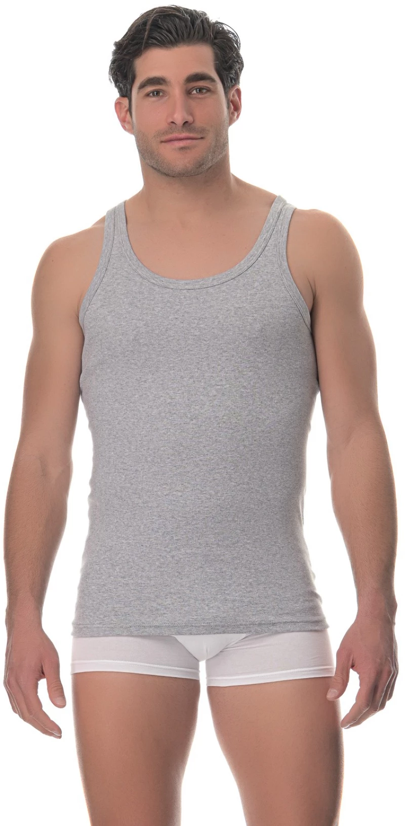 ΠΡΟΣΦΟΡΑ 4 ΑΝΔΡΙΚΕΣ ΚΛΑΣΙΚΕΣ ΦΑΝΕΛΕΣ LIDO UNDERWEAR - ΓΚΡΙ 100% ΒΑΜΒΑΚΙ