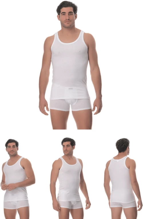 ΠΡΟΣΦΟΡΑ 4 ΑΝΔΡΙΚΕΣ ΚΛΑΣΙΚΕΣ ΦΑΝΕΛΕΣ LIDO UNDERWEAR - ΛΕΥΚΟ 100% ΒΑΜΒΑΚΙ