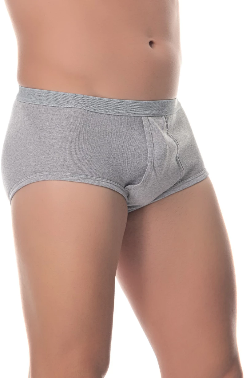 ΑΝΔΡΙΚΟ ΚΛΑΣΙΚΟ ΣΛΙΠ LIDO UNDERWEAR - ΓΚΡΙ 100% ΒΑΜΒΑΚΙ