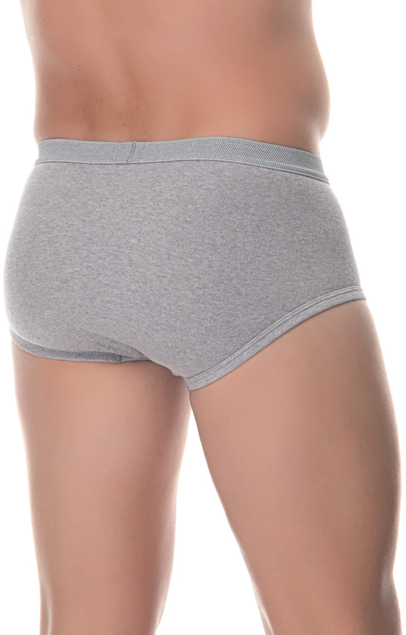 ΑΝΔΡΙΚΟ ΚΛΑΣΙΚΟ ΣΛΙΠ LIDO UNDERWEAR - ΓΚΡΙ 100% ΒΑΜΒΑΚΙ
