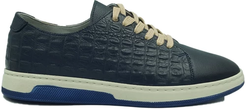 Ανδρικά Δερμάτινα Sneakers - LA5100 - Μπλέ