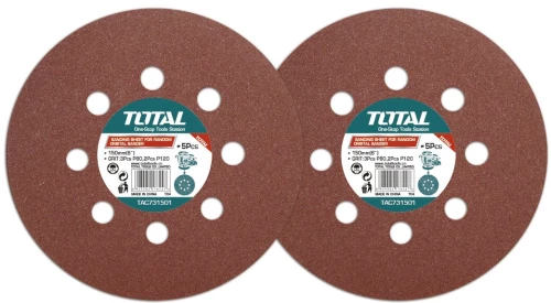 TOTAL Σετ Γυαλόχαρτα 5 τεμάχια 150mm για TF2041506 (TAC731501)