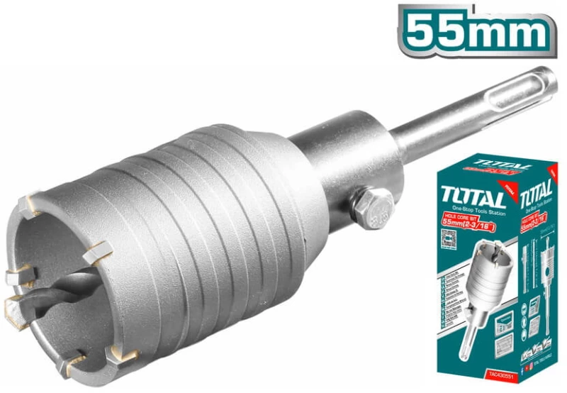 TOTAL Διαμαντοκορώνα μπετού SDS - PLUS 55mm (TAC430551)