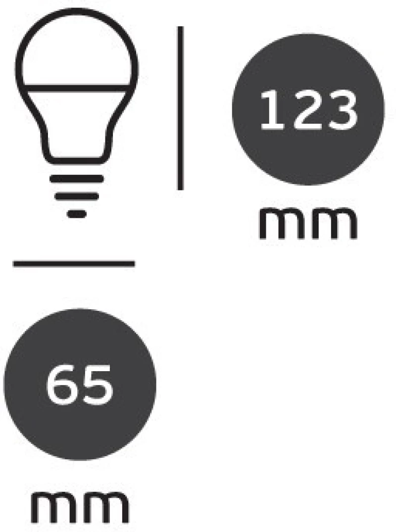 Λάμπα led κοινή Α70 20W E27 4000K 180o 2200lm - Vk (VK/05132/E/C)