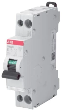 ABB Αυτόματη Ασφάλεια 1P+N 6A 4,5kA Καμπύλης C - SN201L-C6 1 ΣΤ.