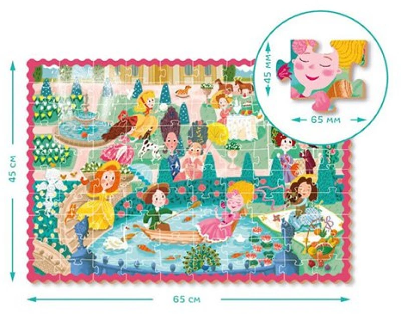 PUZZLE 100 PRINCESSES ON A PROMENADE -  ΠΡΙΓΚΙΠΙΣΣΕΣ ΣΕ ΠΕΡΙΠΑΤΟ DO300404