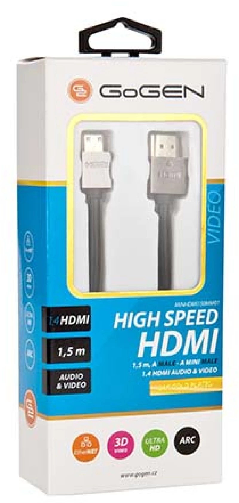 GoGEN HDMI500MM02 βύσμα HDMI (MALE) - βύσμα HDMI (MALE) 5m