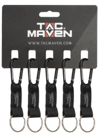 CARABINER ΚΡΙΚΟΣ 5ΜΜ D25026-01 ΜΑΥΡΟΣ TAC MAVEN-PENTAGON